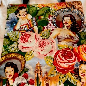 Bejeweled señorita canvas tote bag